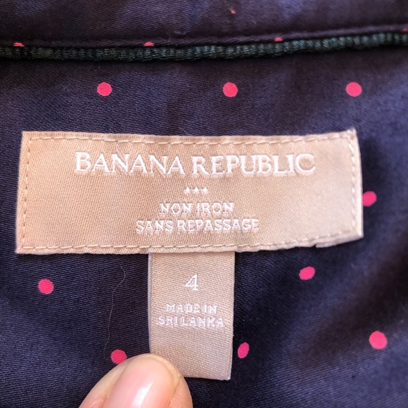 Banana Republic Polka Dot Button Down Top - Picture 7 of 10
